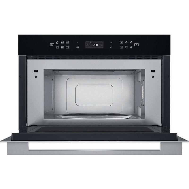 Whirlpool-Mikrofalowka-Do-zabudowy-W7-MD440-NB-Czarny-Elektroniczny-31-MW---Grill-1000-Frontal-open