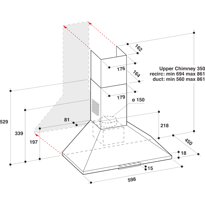 Whirlpool-Okap-Do-zabudowy-AKR-685-1-IX-Inox-Kominowy-Mechaniczny-Technical-drawing