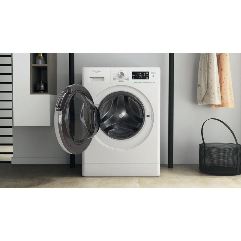 Whirlpool Pralka Wolnostojące FFB 7038 W PL Biel Ładowany od frontu D Lifestyle frontal open