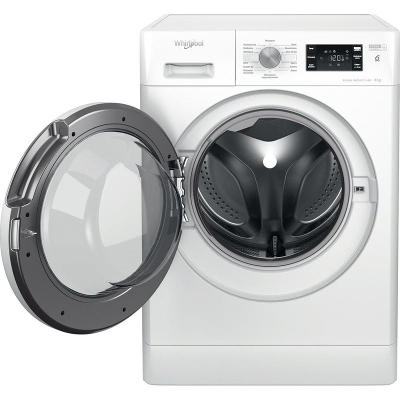 Whirlpool Pralka Wolnostojące FFB 6238 W PL Biel Ładowany od frontu D Frontal open