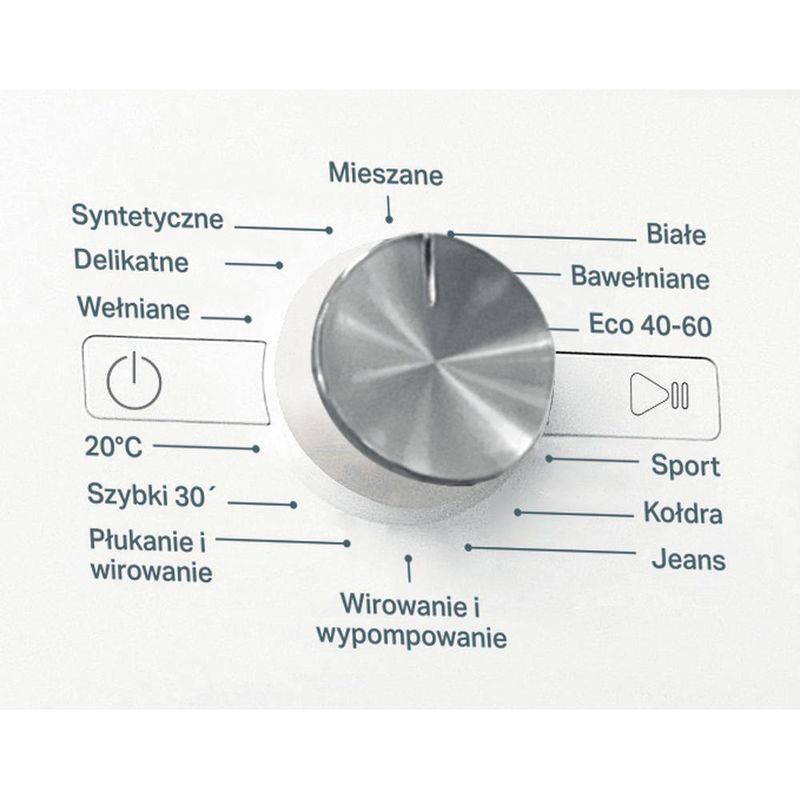 Whirlpool Pralka Wolnostojące FFB 6238 W PL Biel Ładowany od frontu D Control panel