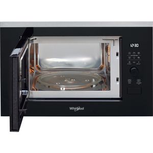 Whirlpool Mikrofalówka Do zabudowy WMF250G Stal nierdzewna Elektroniczny 25 MW + Grill 900 Frontal open
