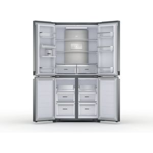 Whirlpool-Side-by-Side-Wolnostojące-WQ9-U2L-Inox-Look-Frontal-open