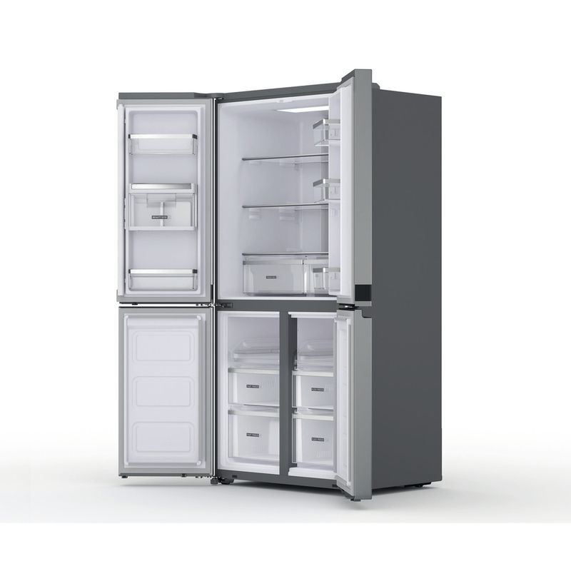 Whirlpool-Side-by-Side-Wolnostojące-WQ9-U2L-Inox-Look-Perspective-open