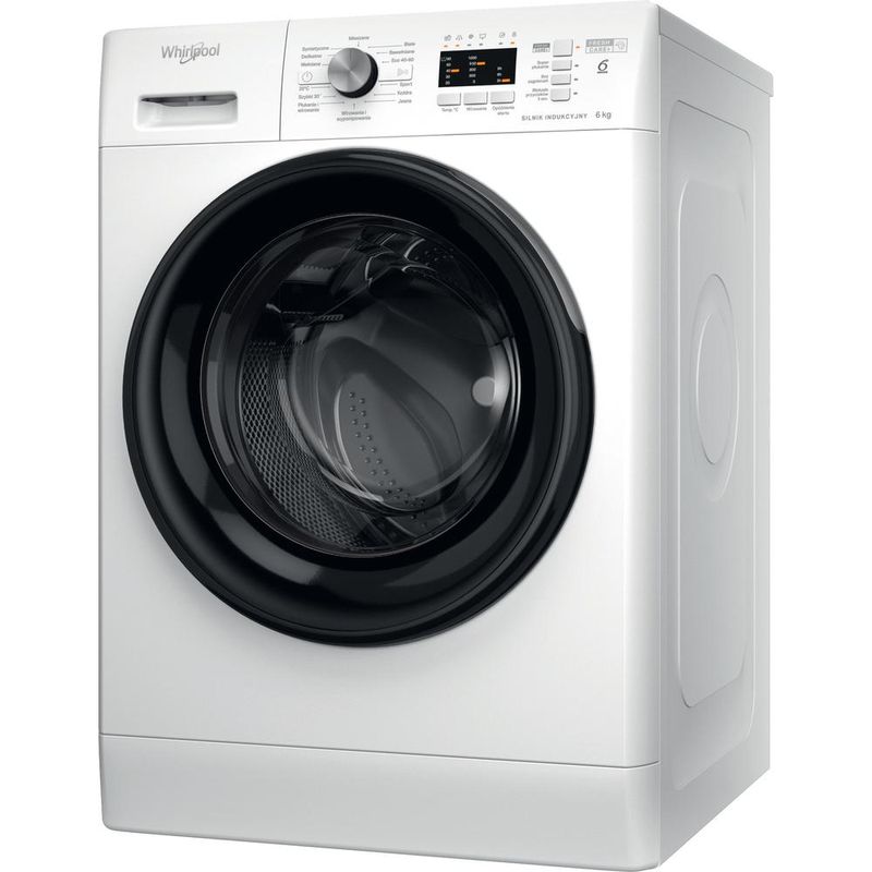 Whirlpool Pralka Wolnostojące FFL 6038 B PL Biel Ładowany od frontu D Perspective