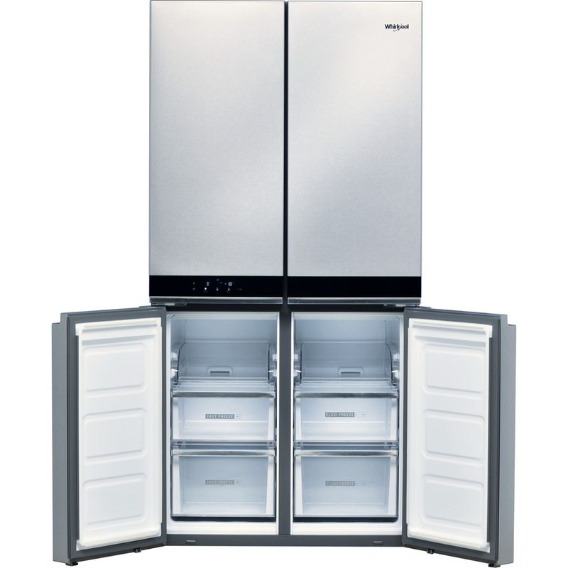 Whirlpool-Side-by-Side-Wolnostojące-WQ9-B2L-Inox-Look-Perspective-open