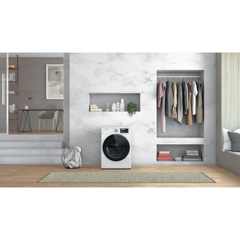 Whirlpool Pralka Wolnostojące W6X W845WB EE Biel Ładowany od frontu B Lifestyle frontal