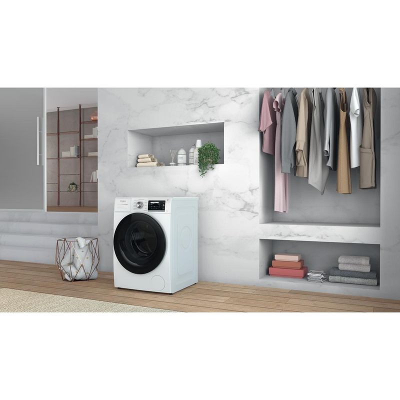 Whirlpool Pralka Wolnostojące W6 W845WB PL Biel Ładowany od frontu B Lifestyle perspective