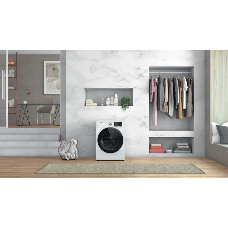 Whirlpool Pralka Wolnostojące W6 W845WB PL Biel Ładowany od frontu B Lifestyle frontal