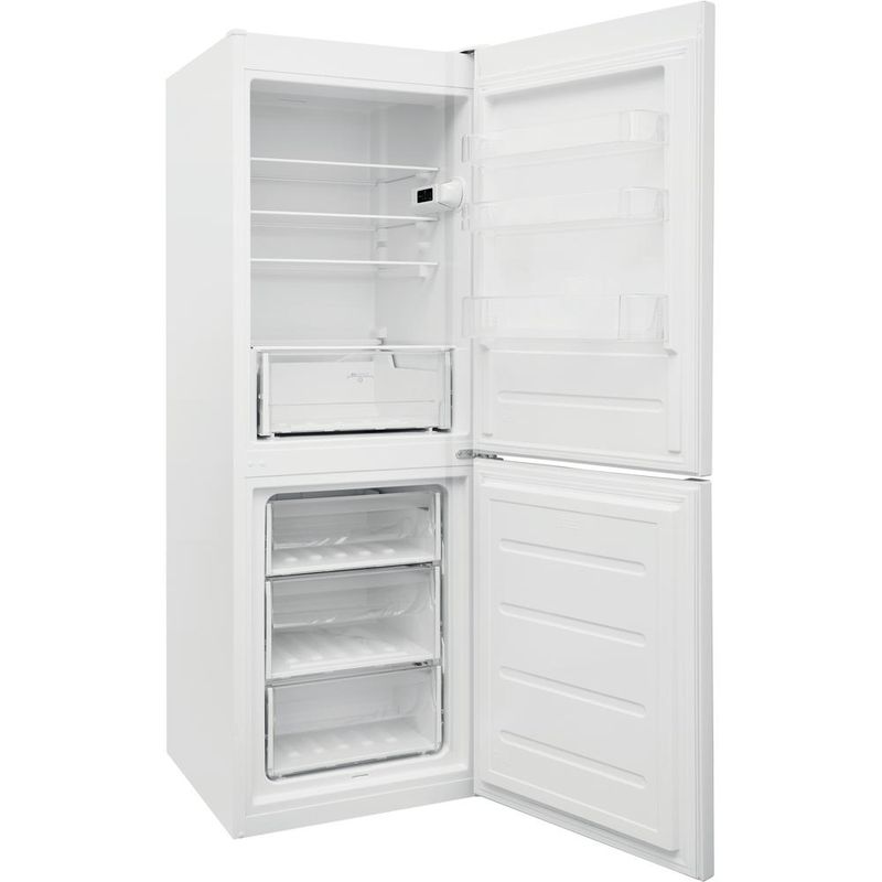 Indesit-Lodowka-z-zamrażarką-Wolnostojące-LI7-SN1E-W-Biel-Dwudrzwiow-y-a-Perspective-open