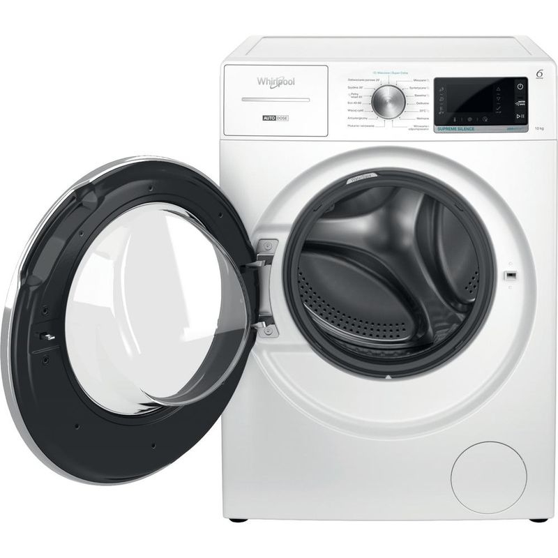 Whirlpool Pralka Wolnostojące W8 W046WR PL Biel Ładowany od frontu A Frontal open