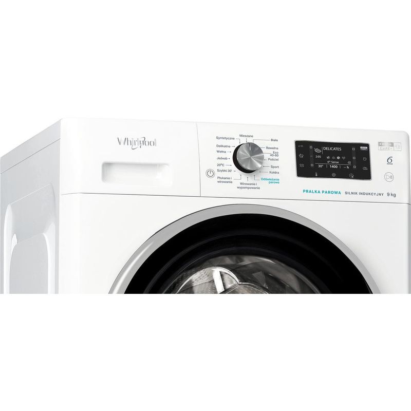 Whirlpool Pralka Wolnostojące FFD 9458 BSV PL Biel Ładowany od frontu B Control panel