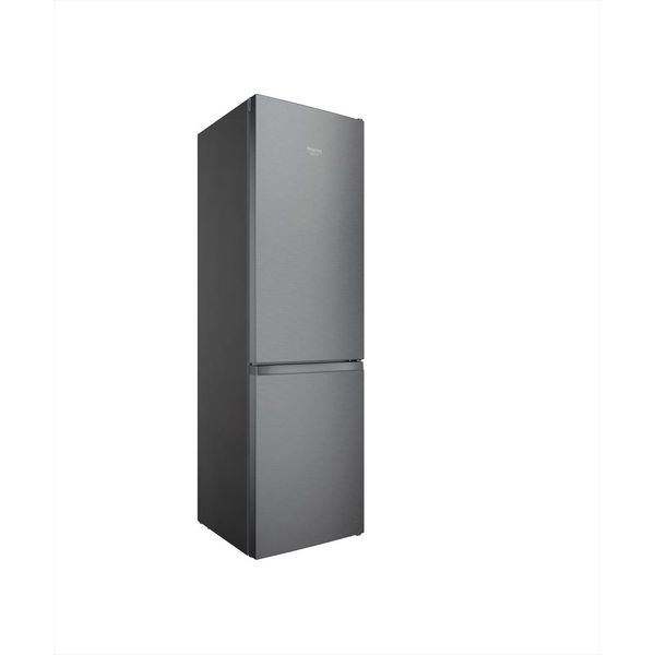 Hotpoint_Ariston Chłodziarka/zamrażarka Wolnostojący HAFC9 TA33SX O3 Saturn Steel Dwudrzwiow(y)a Perspective