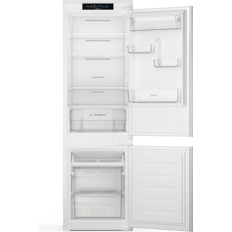 Indesit Lodówka z zamrażarką Do zabudowy INC18 T311 Biel Dwudrzwiow(y)a Frontal open