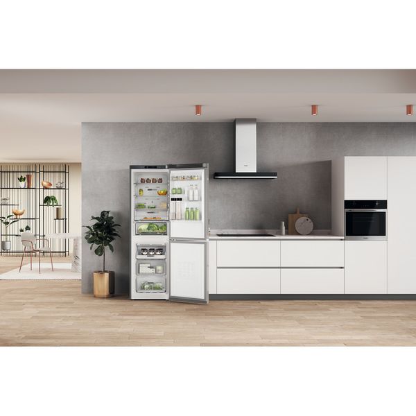 Whirlpool-Lodowka-z-zamrażarką-Wolnostojące-W7X-82I-OX-Optic-Inox-Dwudrzwiow-y-a-Lifestyle-frontal-open