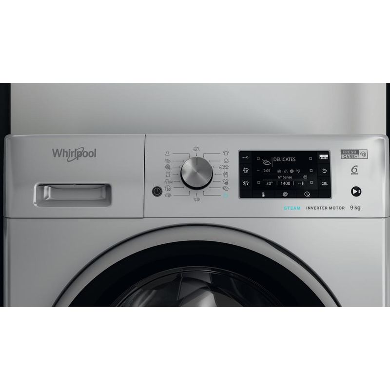 Whirlpool Pralka Wolnostojące FFD 9458 SBSV EU Srebrny Ładowany od frontu B Lifestyle control panel