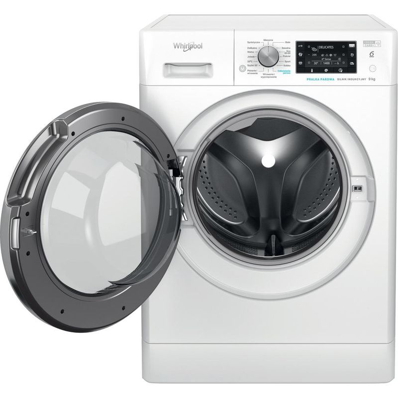 Whirlpool Pralka Wolnostojące FFD 9469 BCV PL Biel Ładowany od frontu A Frontal open