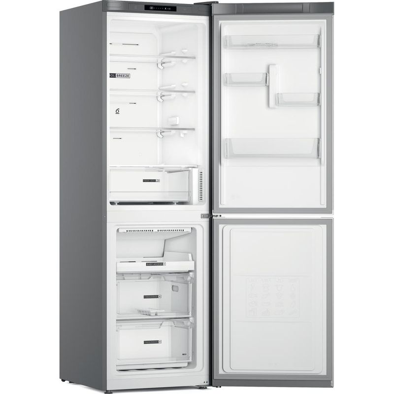 Whirlpool-Lodowka-z-zamrażarką-Wolnostojące-W7X-81I-OX-Optic-Inox-Dwudrzwiow-y-a-Perspective-open