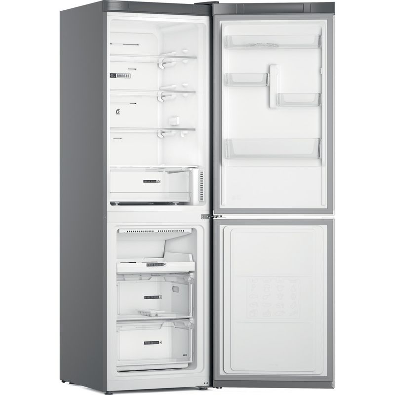 Whirlpool-Lodowka-z-zamrażarką-Wolnostojące-W7X-81O-OX-Optic-Inox-Dwudrzwiow-y-a-Perspective-open