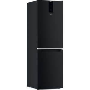 Whirlpool Lodówka z zamrażarką Wolnostojące W7X 82O K Czarny Dwudrzwiow(y)a Perspective