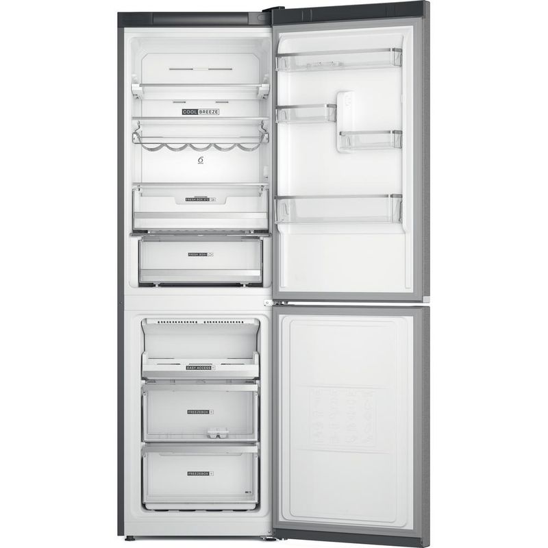 Whirlpool-Lodowka-z-zamrażarką-Wolnostojące-W7X-83T-MX-Lustro-inox-Dwudrzwiow-y-a-Frontal-open