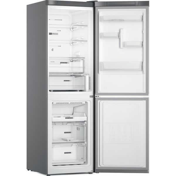 Whirlpool Lodówka z zamrażarką Wolnostojące W7X 82O OX Optic Inox Dwudrzwiow(y)a Frontal