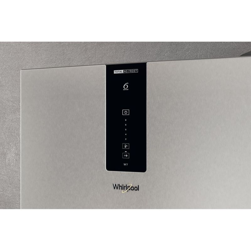 Whirlpool-Lodowka-z-zamrażarką-Wolnostojące-W7X-92O-OX-Optic-Inox-Dwudrzwiow-y-a-Control-panel