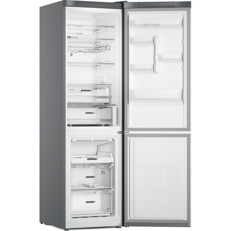 Whirlpool-Lodowka-z-zamrażarką-Wolnostojące-W7X-93T-OX-H-Optic-Inox-Dwudrzwiow-y-a-Perspective-open