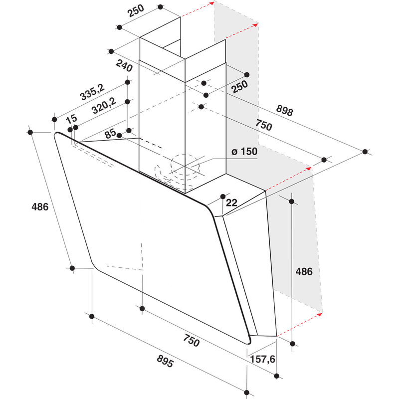 Whirlpool-Okap-Do-zabudowy-WHVS-93F-LT-BSS-1-Czarny-Kominowy-Elektroniczny-Technical-drawing