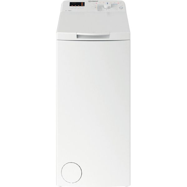 Indesit Pralka Wolnostojące BTW W S60400 PL/N Biel Ładowana od góry C Frontal