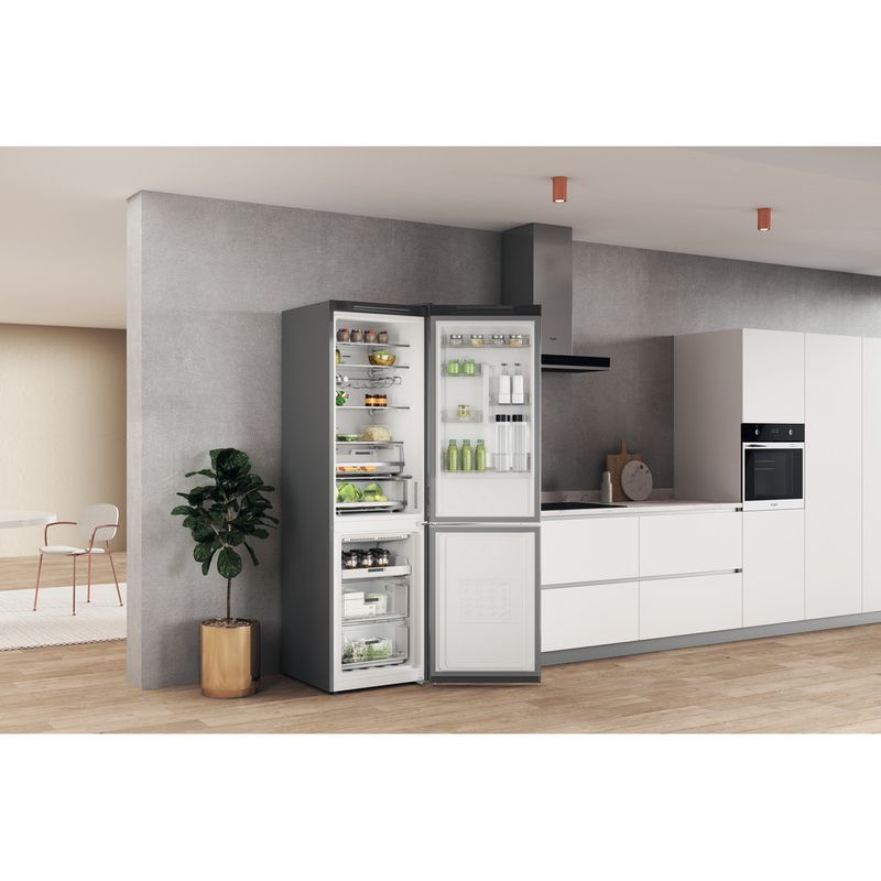 Whirlpool-Lodowka-z-zamrażarką-Wolnostojące-W7X-93T-OX-H-Optic-Inox-Dwudrzwiow-y-a-Lifestyle-perspective-open