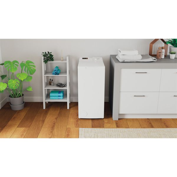 Indesit Pralka Wolnostojące BTW W S60400 PL/N Biel Ładowana od góry C Lifestyle frontal
