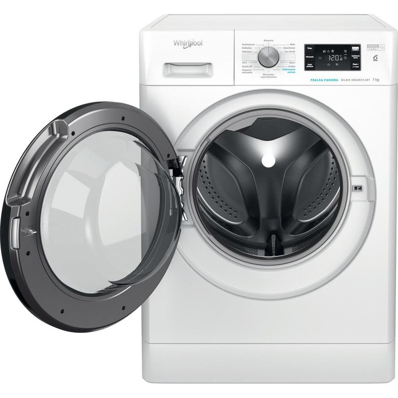 Whirlpool Pralka Wolnostojące FFB 7259 BV PL Biel Ładowany od frontu B Frontal open