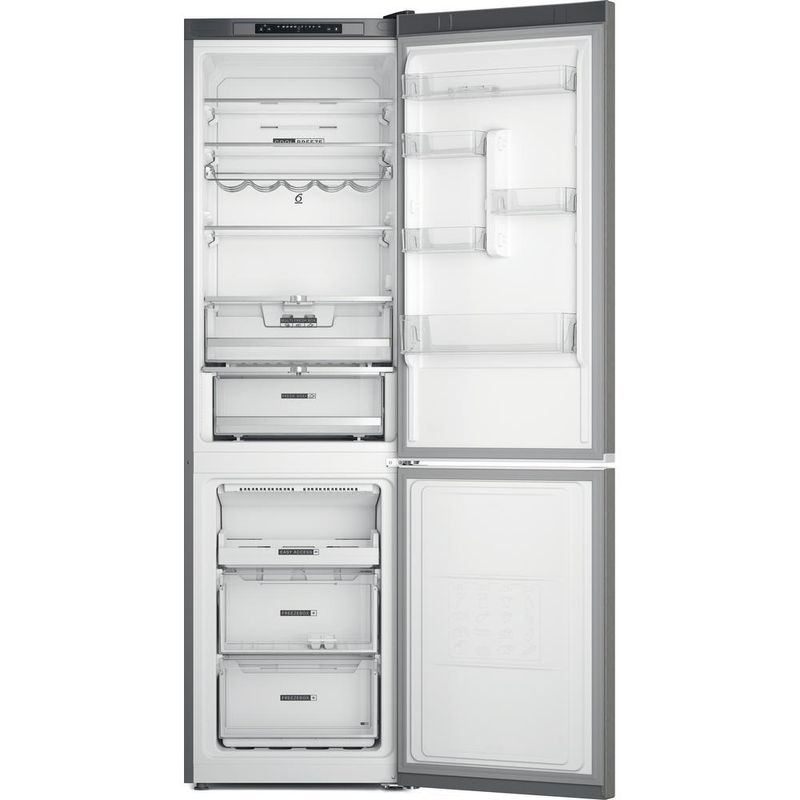 Whirlpool-Lodowka-z-zamrażarką-Wolnostojące-W7X-94A-OX-Optic-Inox-Dwudrzwiow-y-a-Frontal-open