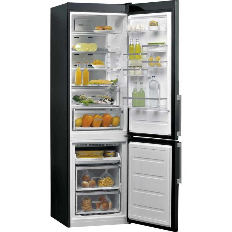 Whirlpool-Lodowka-z-zamrażarką-Wolnostojące-W9-931D-KS-H-3-Czarny-inox-Dwudrzwiow-y-a-Perspective-open