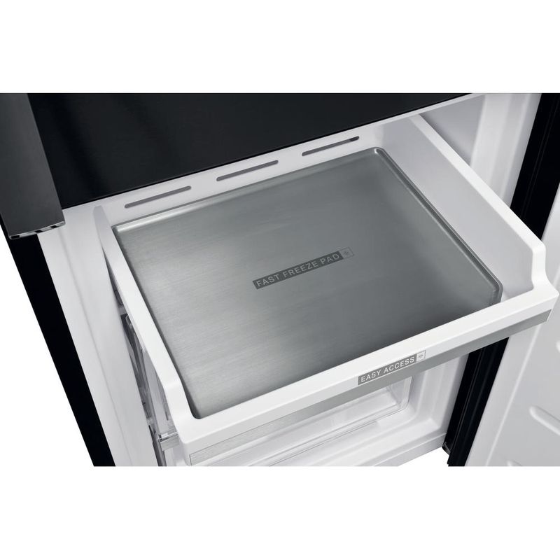 Whirlpool Lodówka z zamrażarką Wolnostojące W9 931D KS H 3 Czarny/inox Dwudrzwiow(y)a Drawer