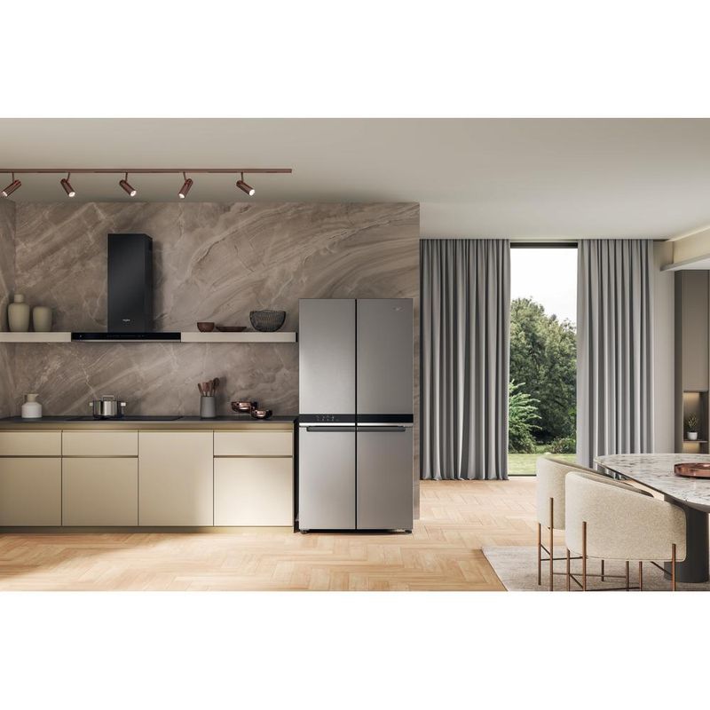 Whirlpool-Side-by-Side-Wolnostojące-WQ9-U3L-EF-Inox-Look-Lifestyle-frontal