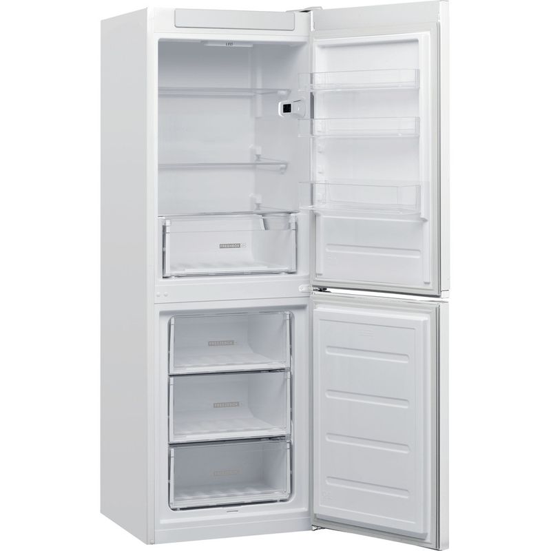 Whirlpool-Lodowka-z-zamrażarką-Wolnostojące-W5-722E-W-Biały-Dwudrzwiow-y-a-Perspective-open