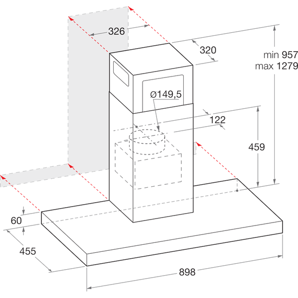Hotpoint_Ariston-Okap-Zabudowa-HHBS-9.8C-LTD-K-Inox-Kominowy-Elektroniczny-Technical-drawing
