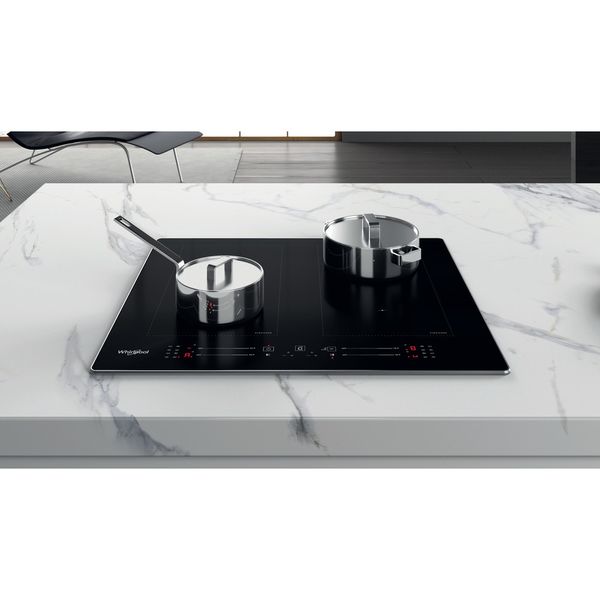 Whirlpool Płyta grzewcza WL S8560 AL Czarny Induction vitroceramic Lifestyle frontal top down
