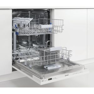 Indesit Zmywarka Do zabudowy DIC 3B+16 A Zintegrowane F Perspective open
