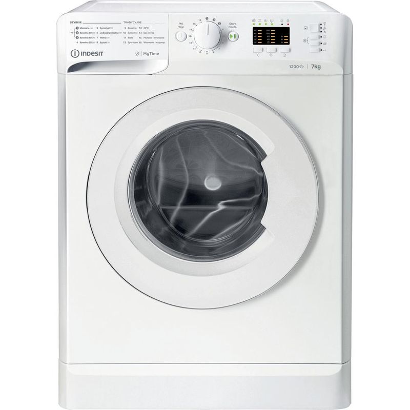 Indesit Pralka Wolnostojące MTWA 71252 W PL Biel Ładowany od frontu E Frontal