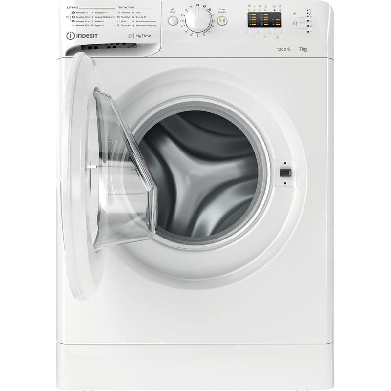 Indesit Pralka Wolnostojące MTWA 71252 W PL Biel Ładowany od frontu E Frontal open