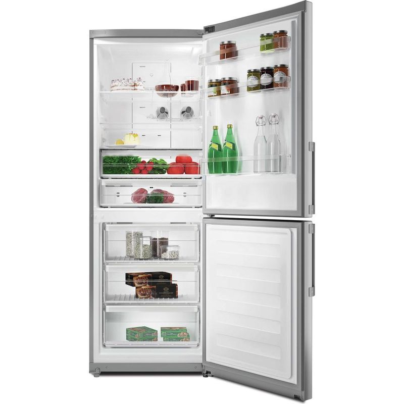 Hotpoint_Ariston Chłodziarka/zamrażarka Wolnostojący HA70BE 72 X Optyczny Inox Dwudrzwiow(y)a Frontal open