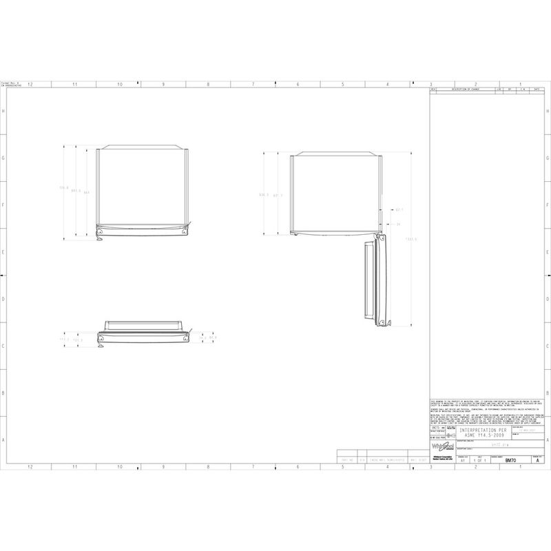 Hotpoint_Ariston Chłodziarka/zamrażarka Wolnostojący HA70BE 72 X Optyczny Inox Dwudrzwiow(y)a Technical drawing