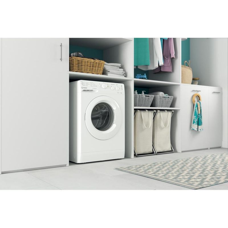 Indesit Pralka Wolnostojące MTWSC 510511 W PL Biel Ładowany od frontu F Lifestyle perspective