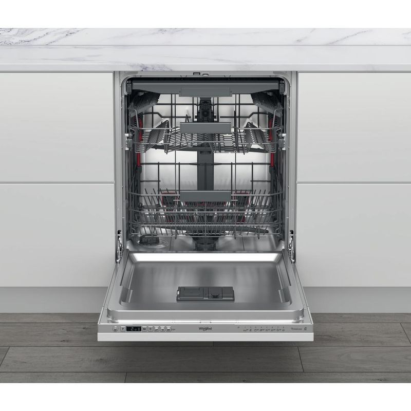 Whirlpool Zmywarka Do zabudowy WI 7020 PEF Zintegrowane E Frontal open