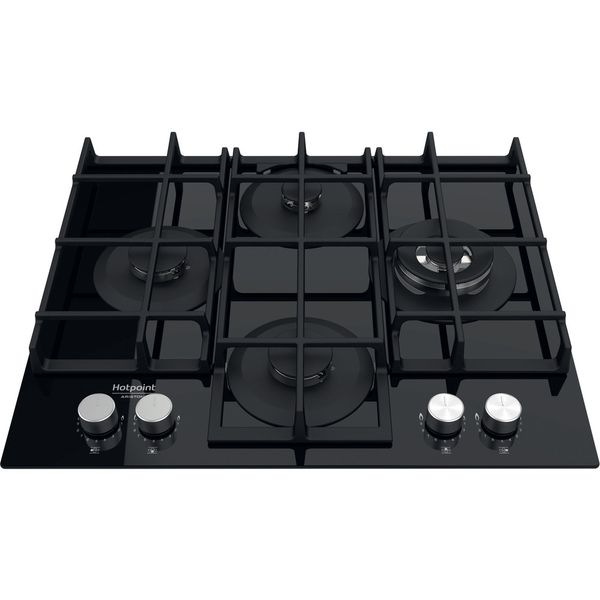 Hotpoint_Ariston-Płyta-grzejna-HAGS-62F-BK-Czarny-Gaz-Frontal-top-down