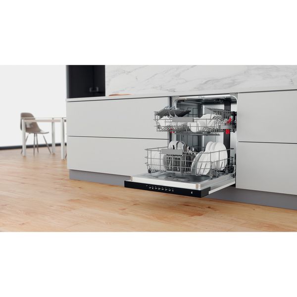 Whirlpool Zmywarka Do zabudowy WBC 3C26 B Z panelem E Lifestyle perspective open