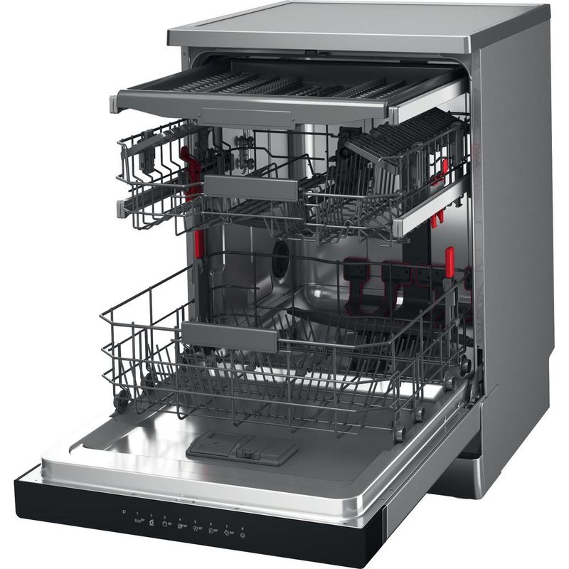 Whirlpool Zmywarka Wolnostojące WFC 3C33 PF X Wolnostojące D Perspective open